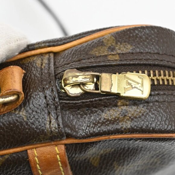 LOUIS VUITTON Danube Shoulder Bag Monogram Leather Brown France - Picture 9 of 16